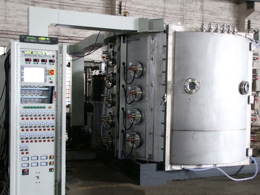 Máquina de revestimento a vácuo PVD de cor de ouro automática profissional para artigos de mesa