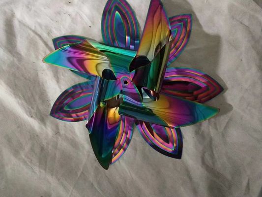 Máquina de revestimento a vácuo Pvd de pequeno porte / Máquina de revestimento a vácuo de titânio Rainbow Color