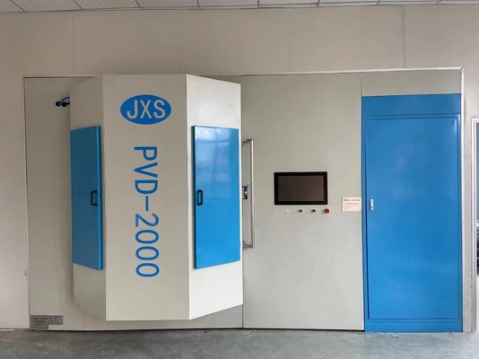 Máquina de revestimento de nitrato de titânio a vácuo de alta taxa de ionização PVD para equipamento de iluminação do quadro de portas de aço inoxidável