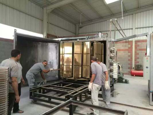 Equipamento de Revestimento PVD para Materiais de Construção Cerâmicos com Revestimento de Cor Personalizada e Operação Totalmente Automática