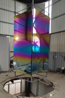 Máquina de revestimento PVD de longa duração com tecnologia de cobertura total de superfície para divisórias de aço inoxidável