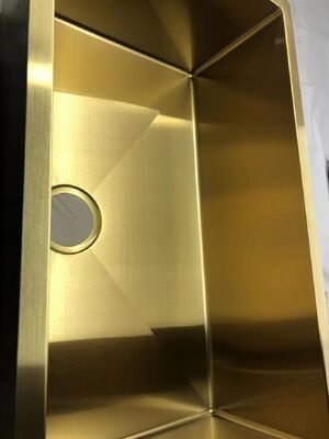 Máquina de revestimento de vácuo PVD de revestimento de superfície personalizado para texturas de lavatórios de aço inoxidável e lavatórios de cozinha de ponta