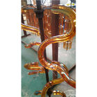 Máquina de revestimento decorativa de vidro do vácuo do encaixe PVD dos produtos vidreiros a rendimento elevado de Foshan