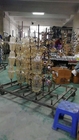 Máquina de revestimento de vidro do vácuo PVD da cor vermelha do ouro da prata do copo da eficiência elevada em Foshan