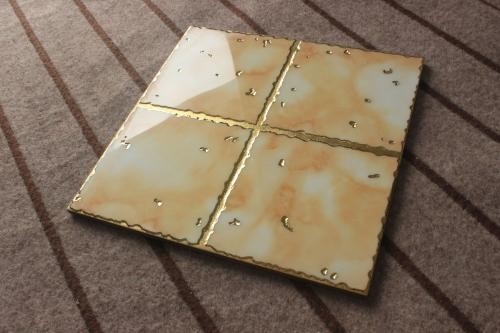 Dispositivos decorativos Pisos de azulejos de cor dourada Máquina de revestimento a vácuo PVD/ Máquina de revestimento cerâmica