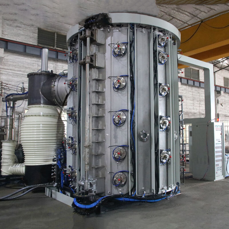 Máquina de revestimento a vácuo PVD de grande capacidade com personalização de cores flexível e sistema de controle automático completo