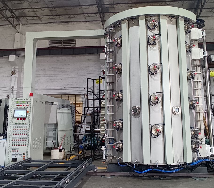 Equipamento de deposição a vácuo de controlo automático completo de grande dimensão para máquina de revestimento PVD de revestimento uniforme