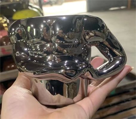 Bom preço. Máquina de revestimento a vácuo de cerâmica de alta capacidade de produção, ouro e prata on-line