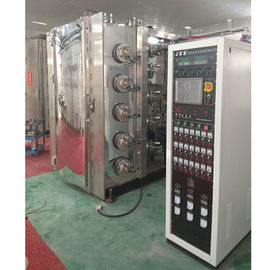 Fabricante de vidro da máquina de revestimento do vácuo do cristal PVD dos produtos vidreiros dourados a rendimento elevado de Foshan JXS