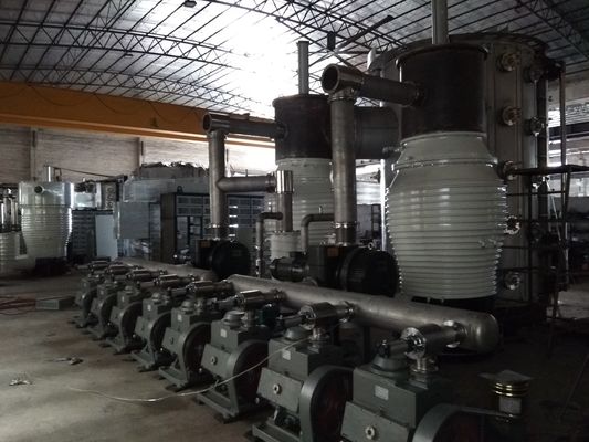 Bom preço. Máquina de revestimento de aço inoxidável do vácuo do tubo 300kW 50m2 PVD on-line